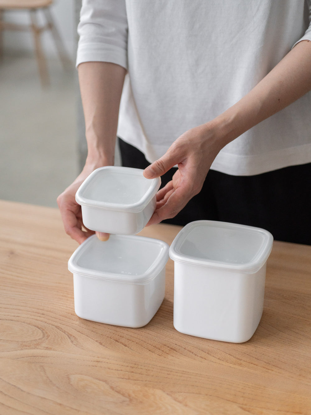 Noda Horo Enamel Container – Square