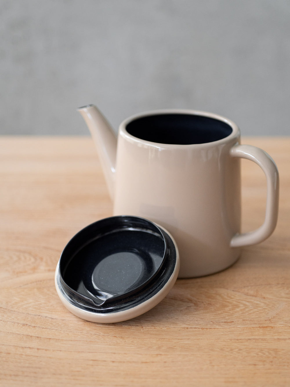 Pottle Enamel Kettle Pot – Beige