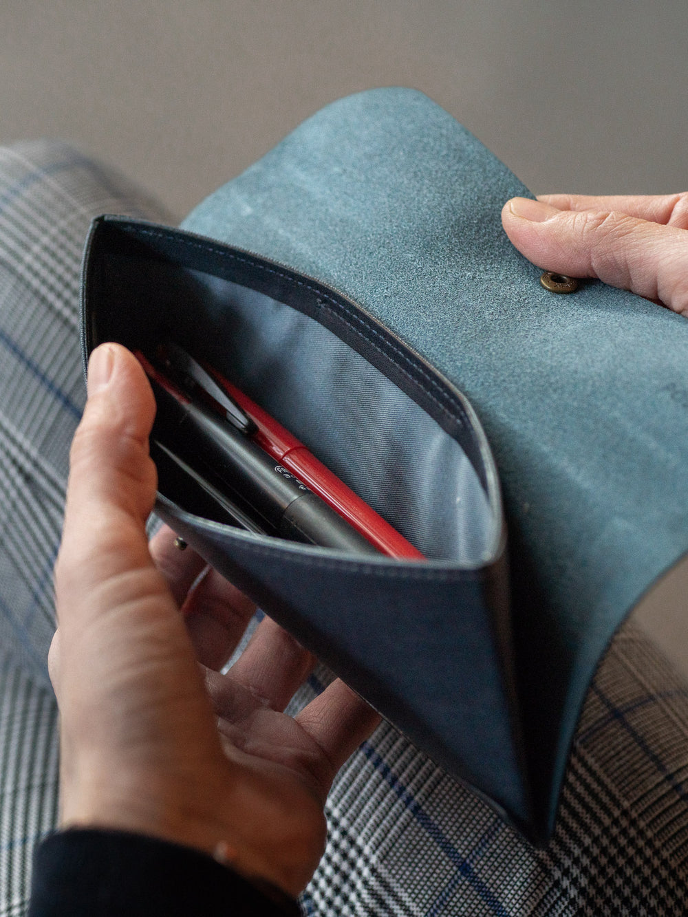 Postalco Snap Pen Case – Olive Green