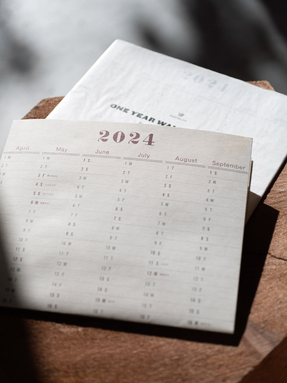 One Year Wall Calendar 2024