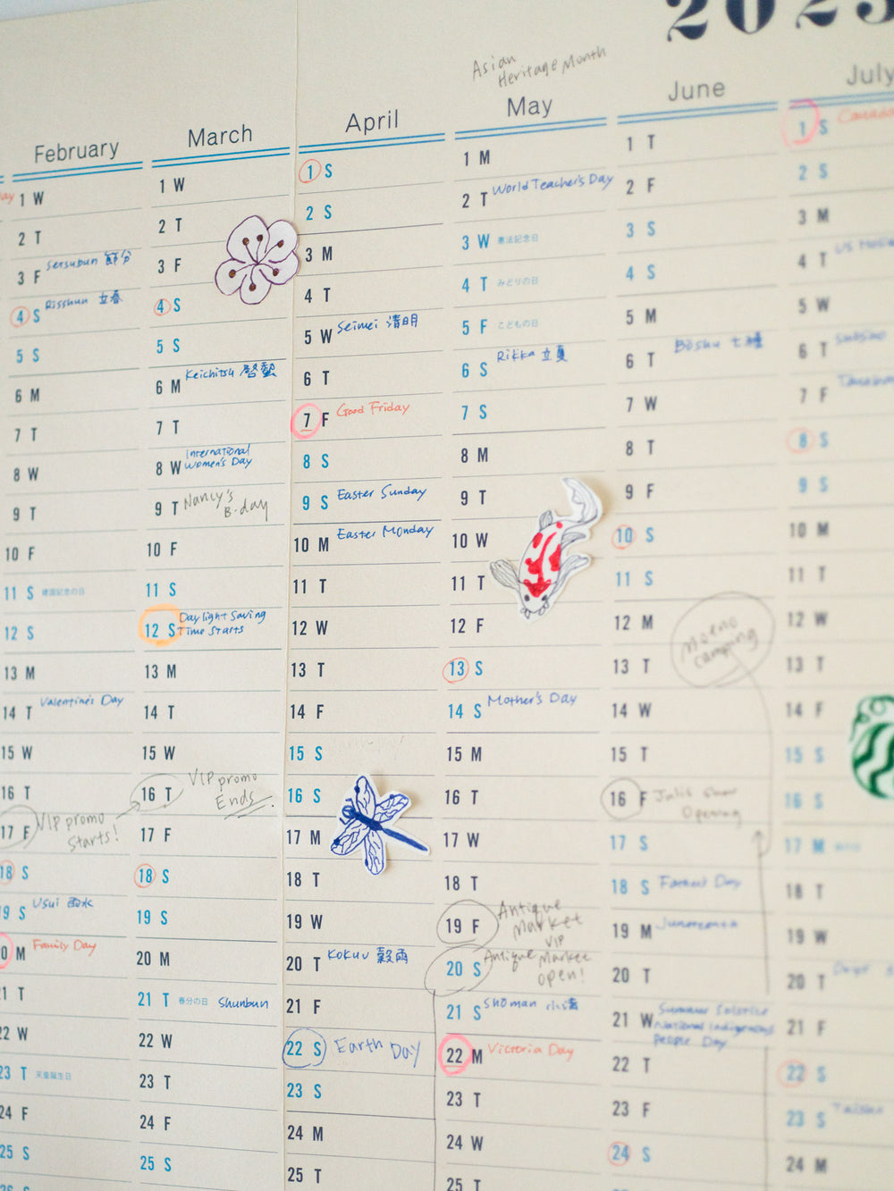 One Year Wall Calendar 2024