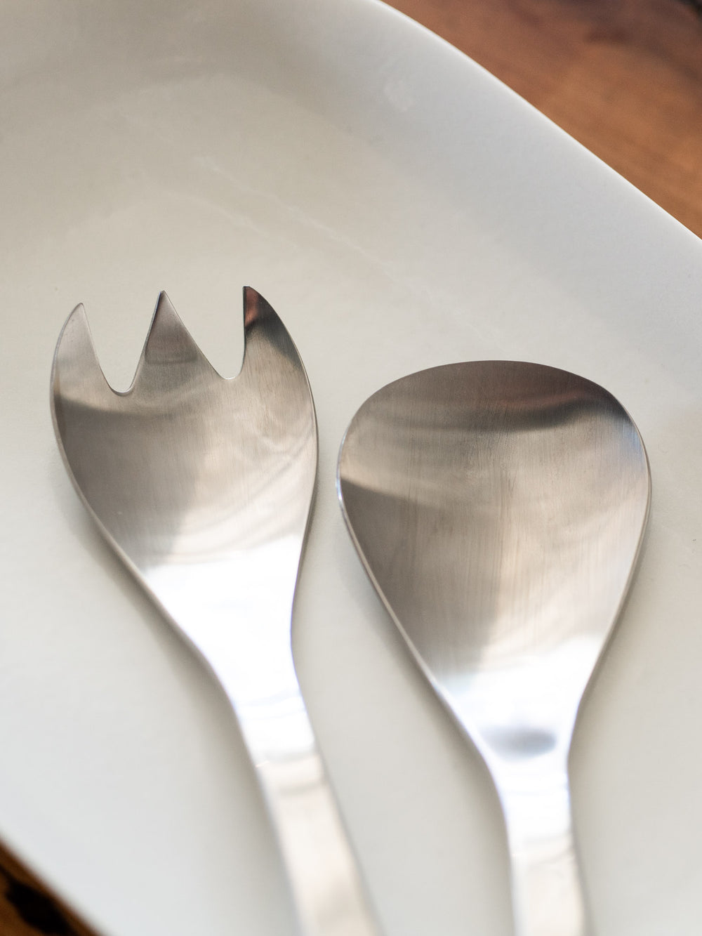 Sori Yanagi Stainless Service Spoon & Fork