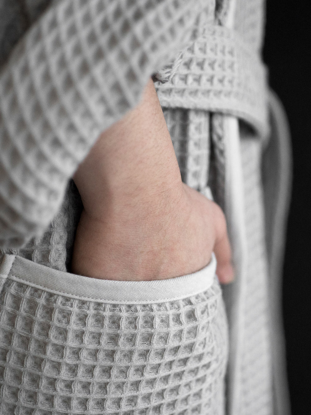 Air Waffle Robe – Grey