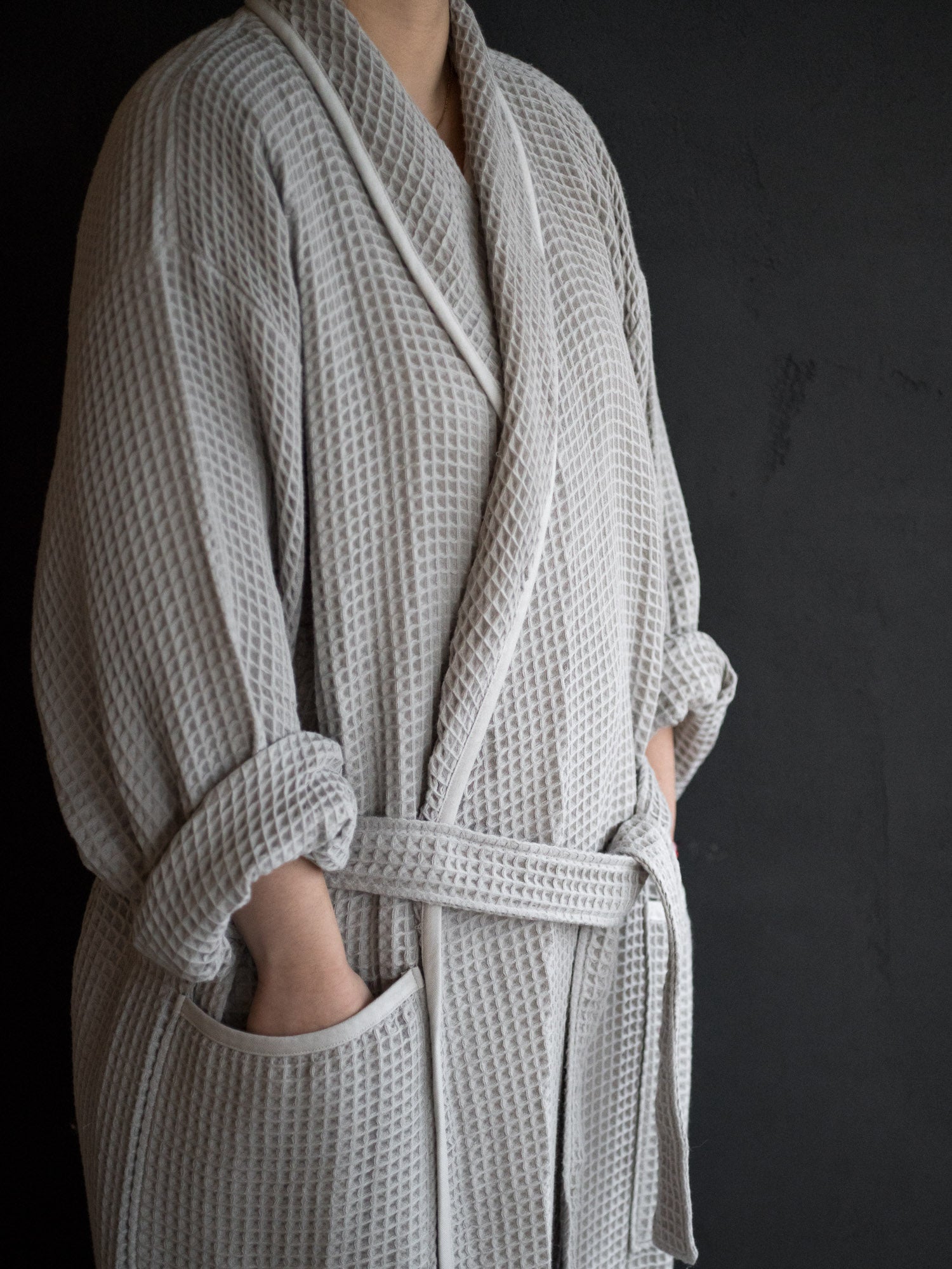 Air Waffle Robe – Grey
