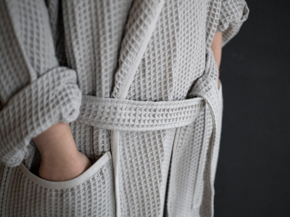 Air Waffle Robe – Grey