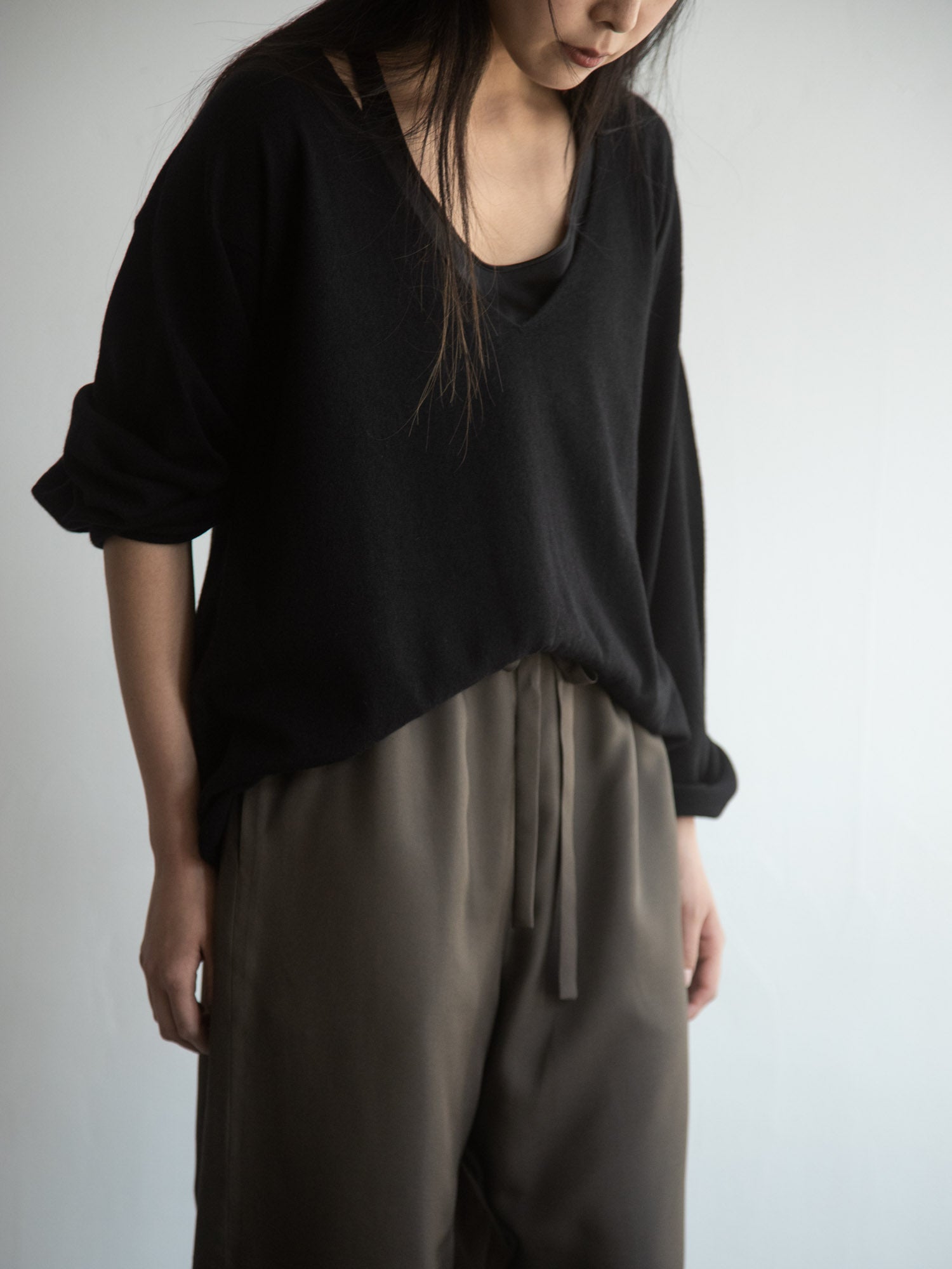 Unisex Silk Long Pants - Brown