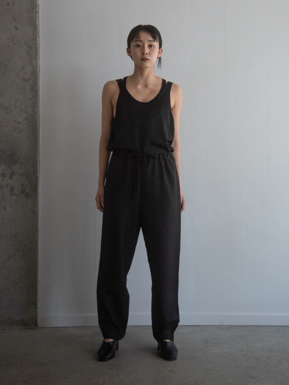 Unisex Silk Long Pants - Black