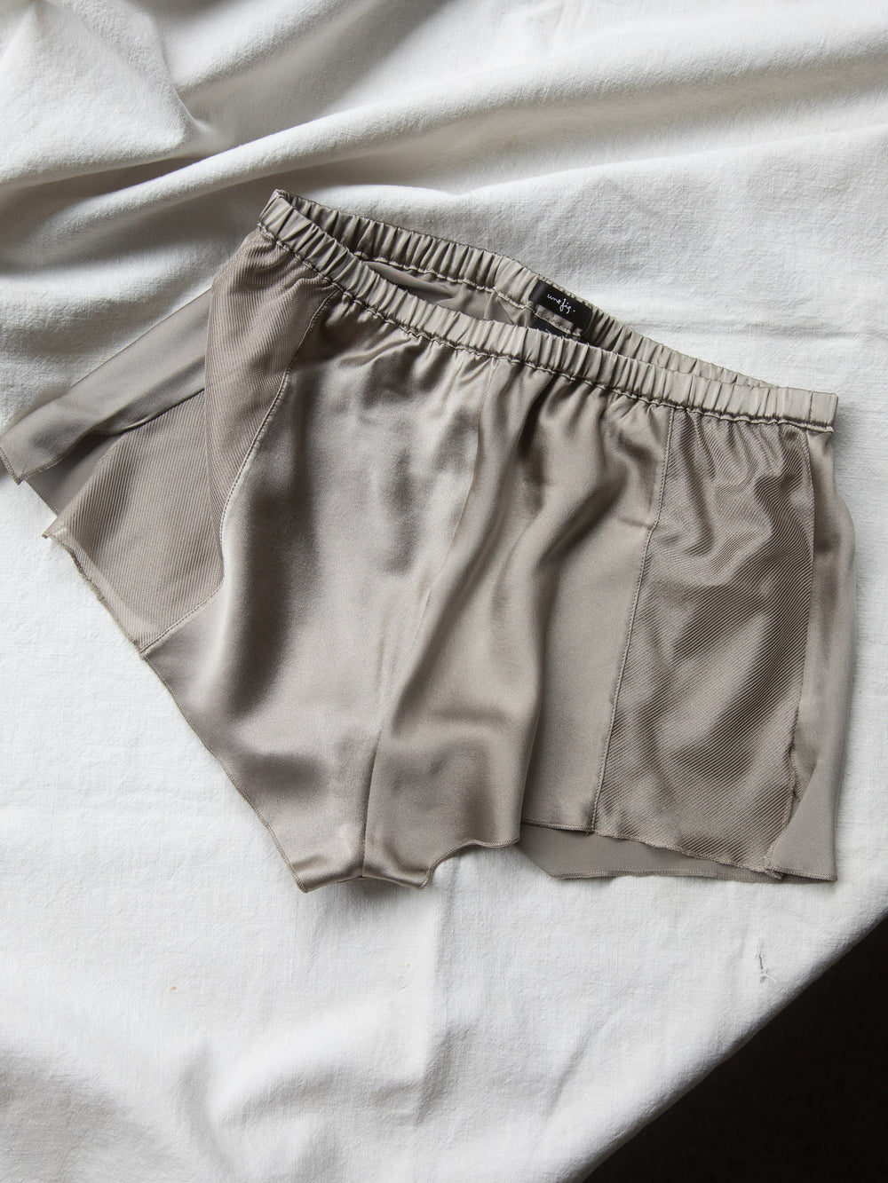 Silk Trapèze Mesh Panty - Beige