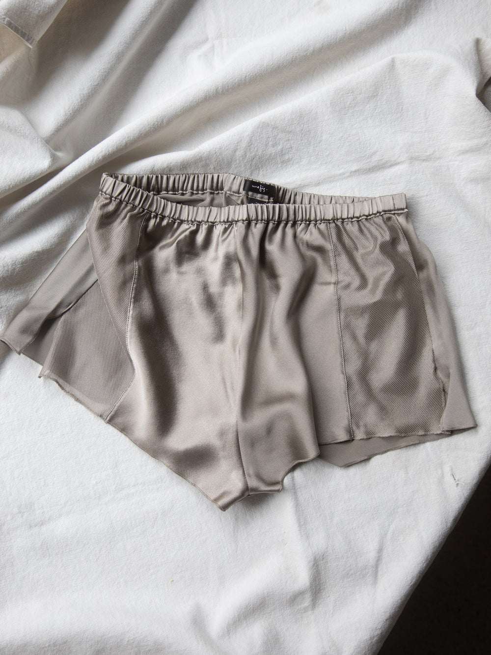 Silk Trapèze Mesh Panty - Beige