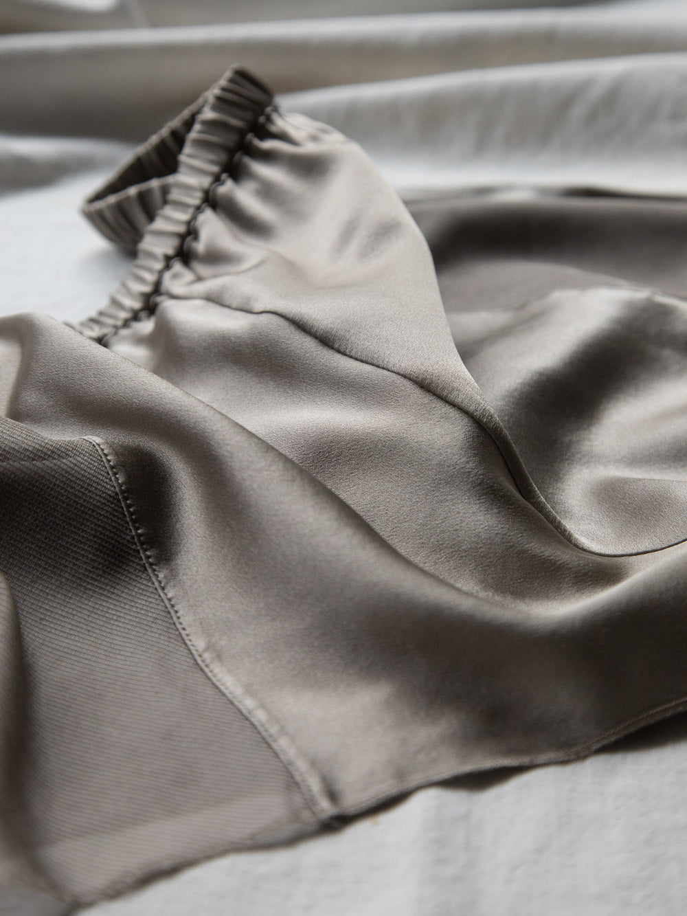 Silk Trapèze Mesh Panty - Beige