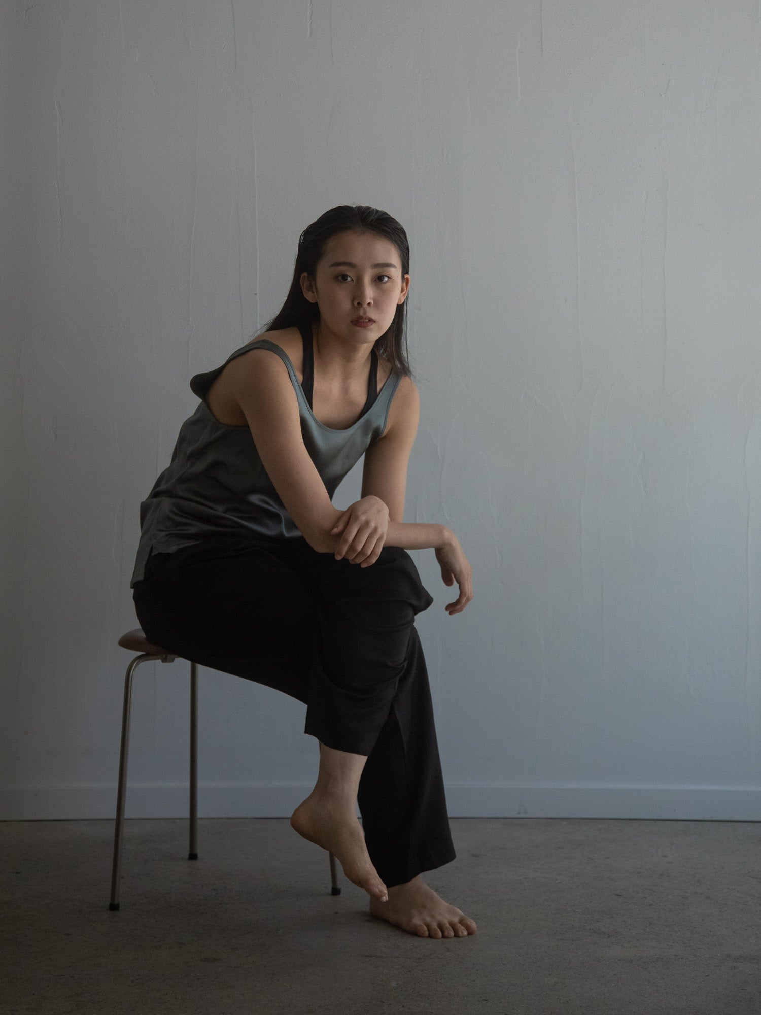 Silk Type-U Tank - Grey