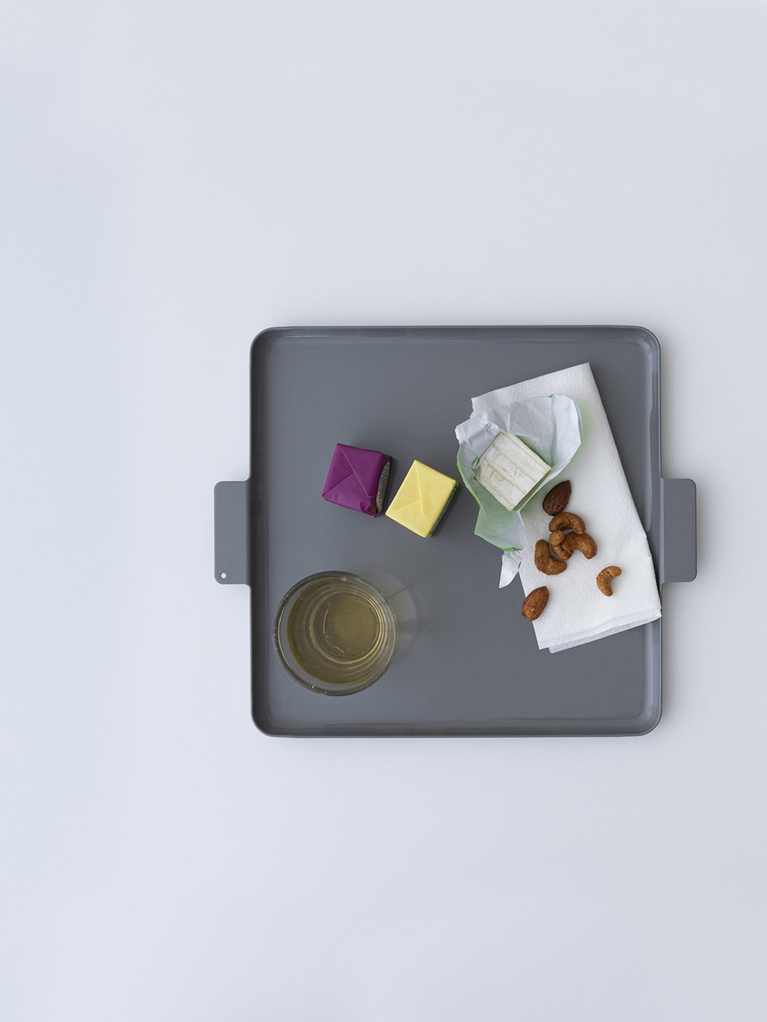 Aluminum Square Tray – Valley Grey