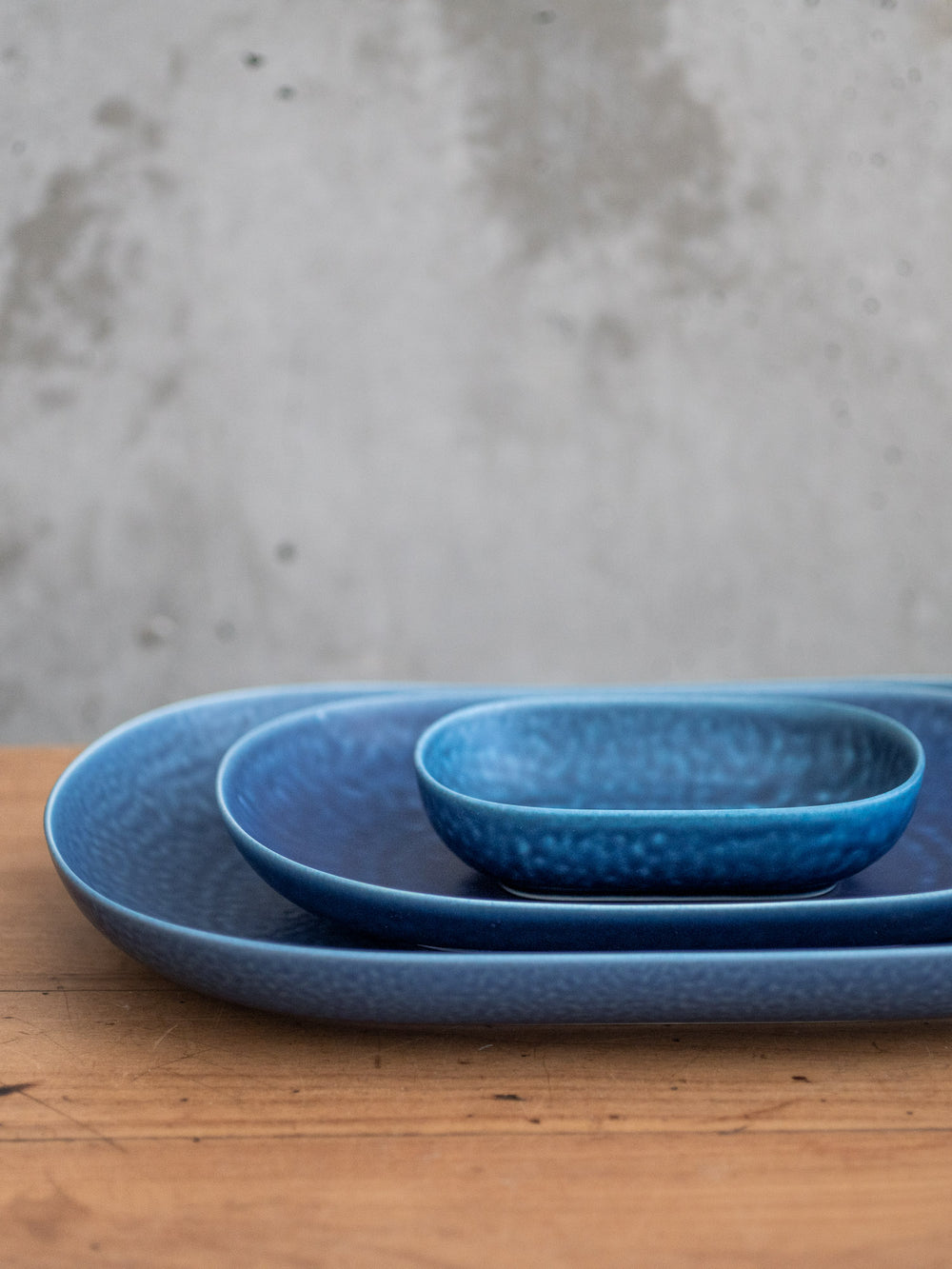 ReIRABO Oval Plate – Offshore Blue