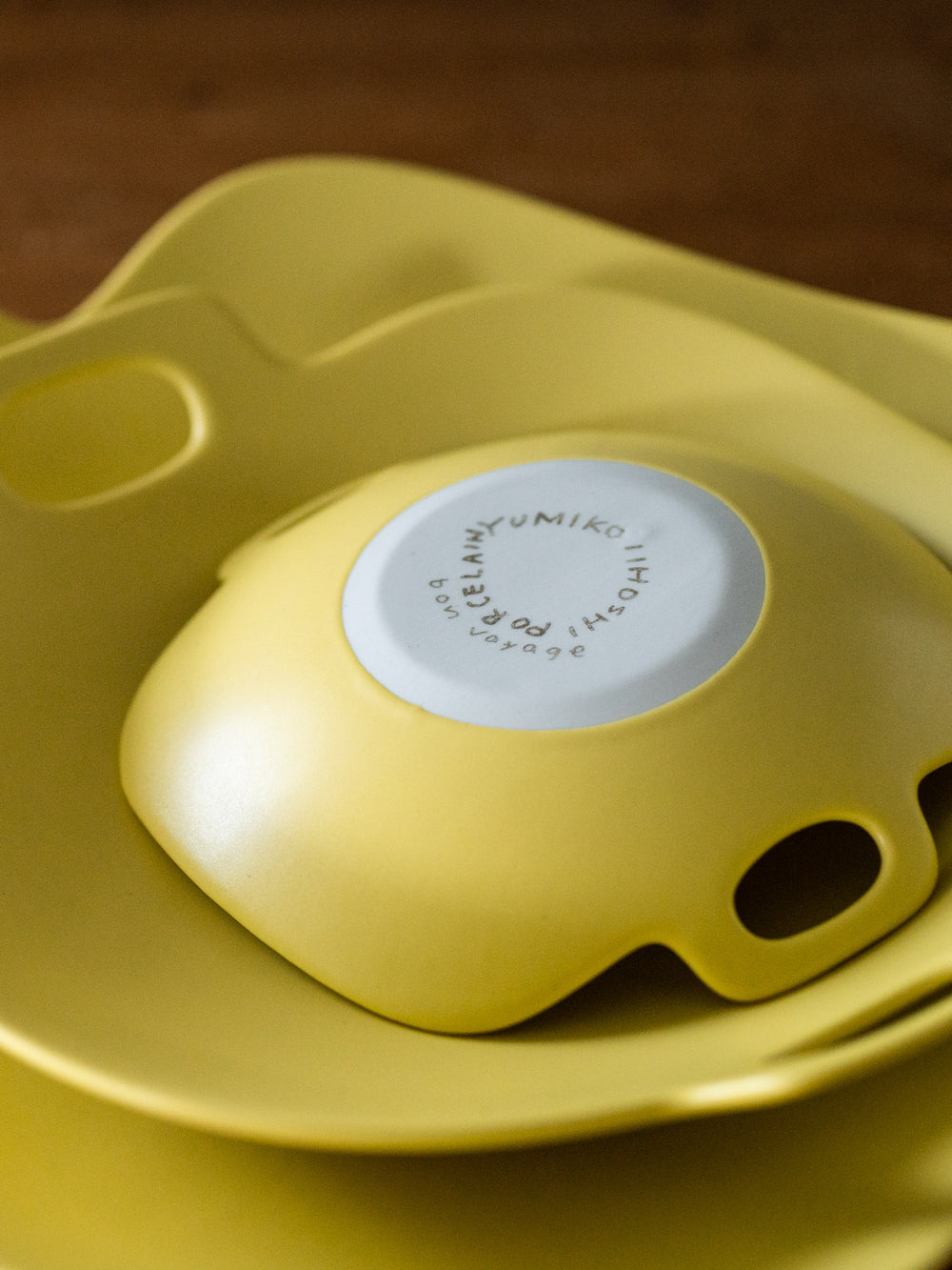 Bon Voyage Plate – Yellow