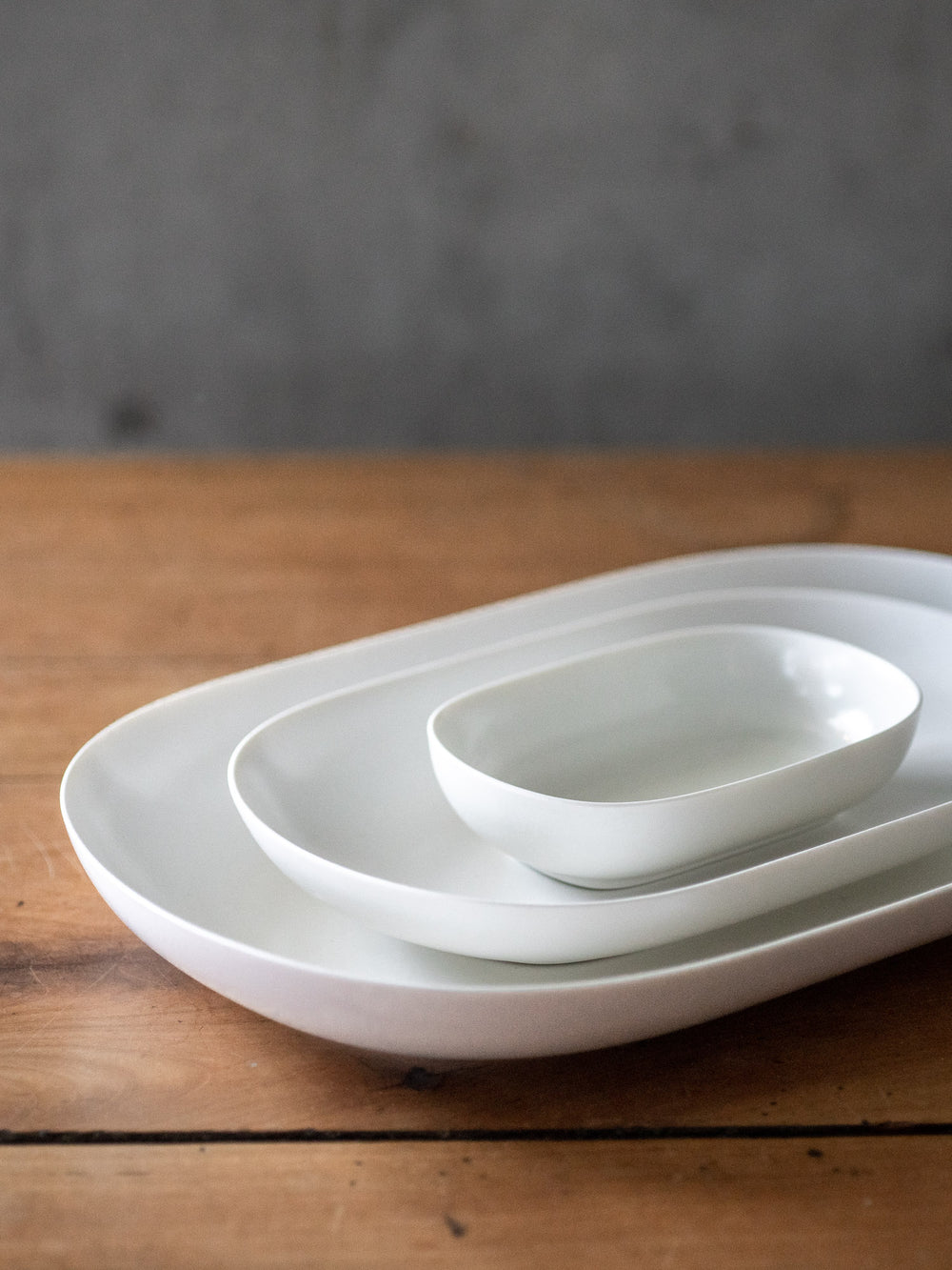 ReIRABO Oval Plate – Quiet White