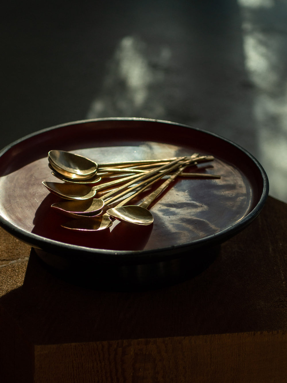 Antique Brass Sukkara Spoon