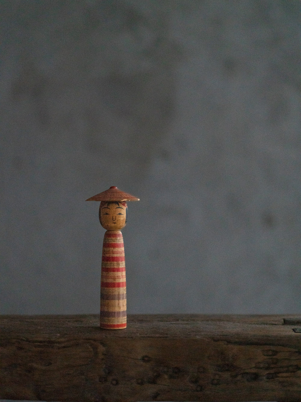 Vintage Kokeshi Doll - Small Hat