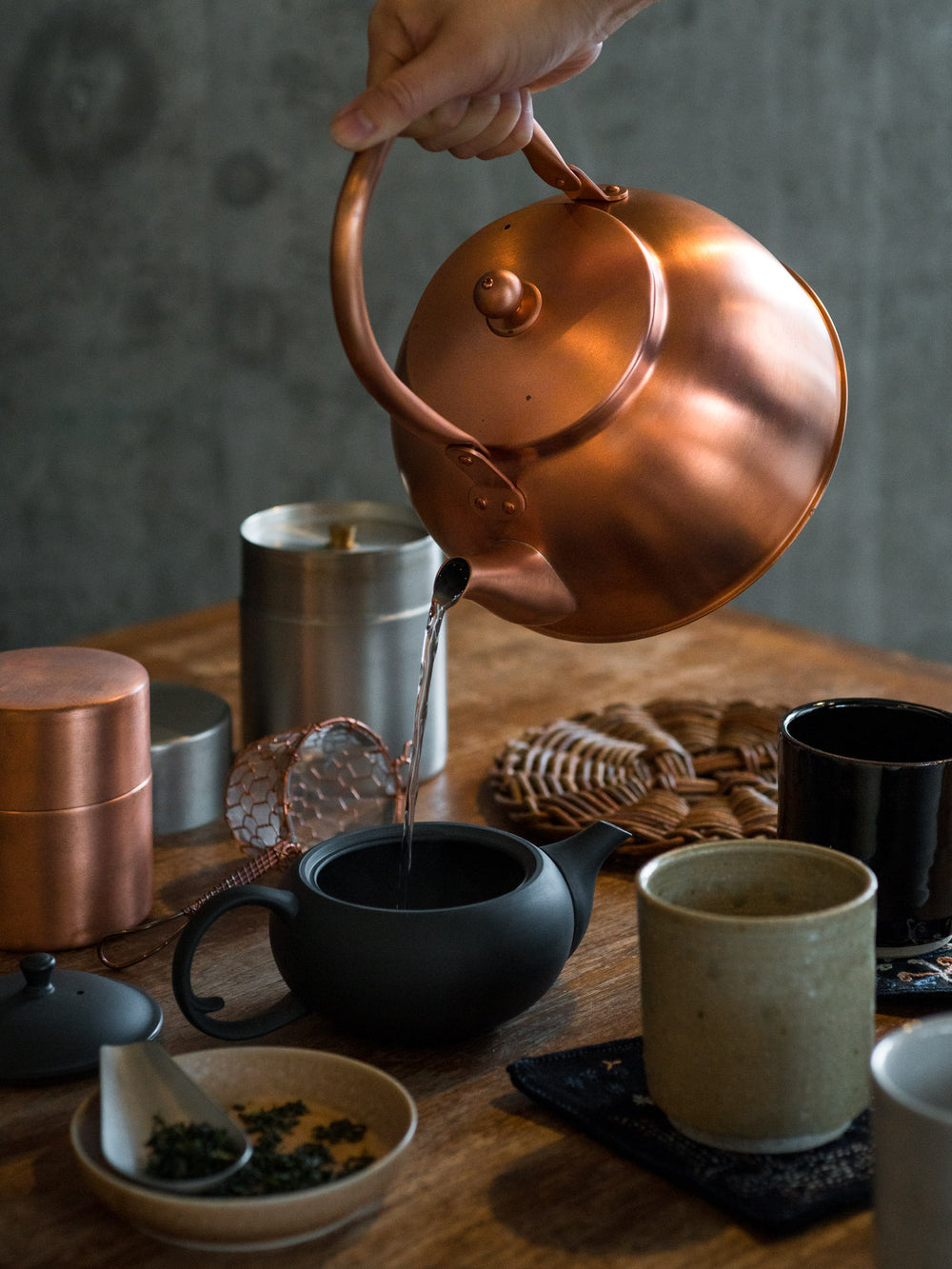 Copper Tea Canister