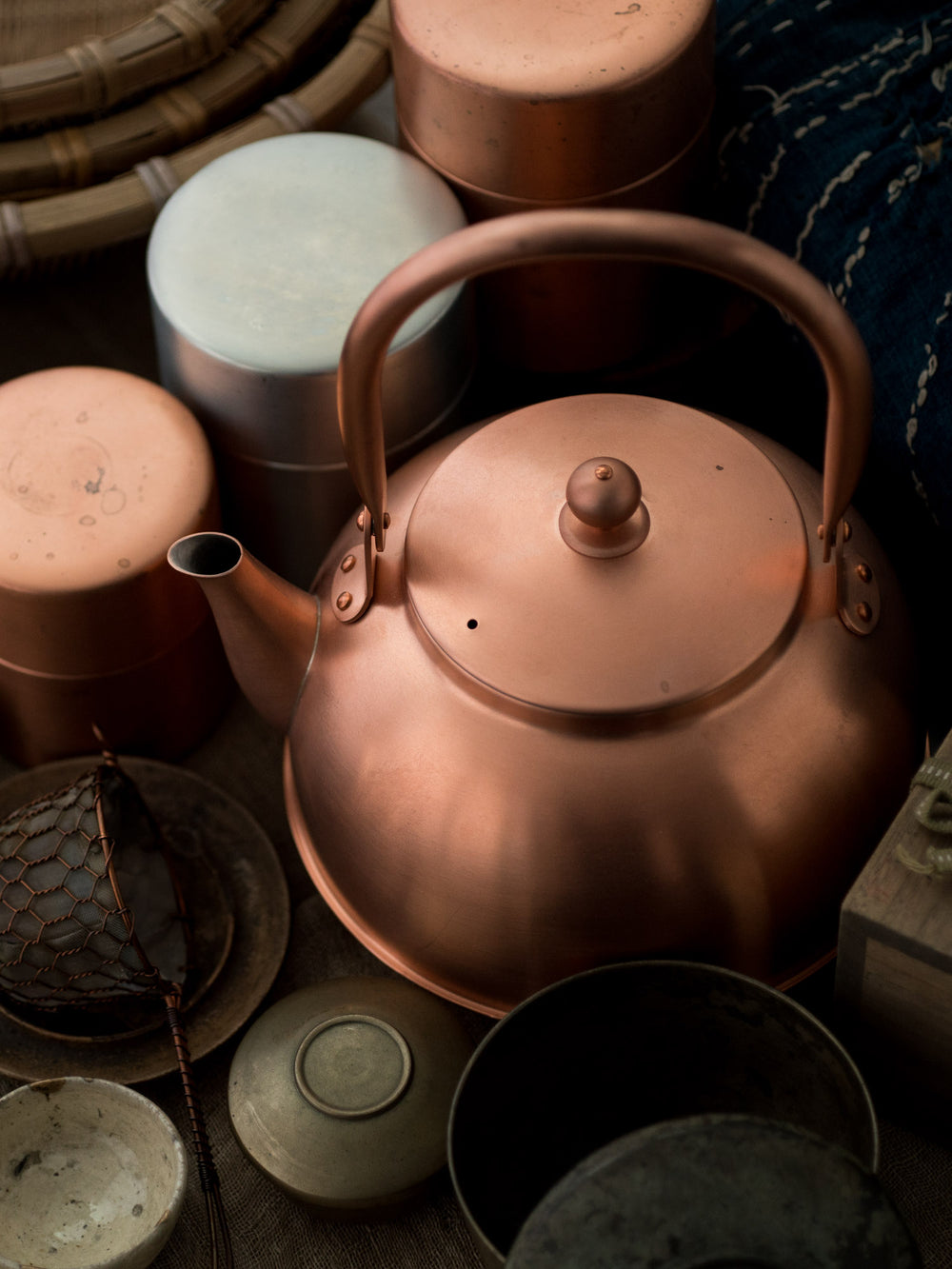 Copper Tea Canister