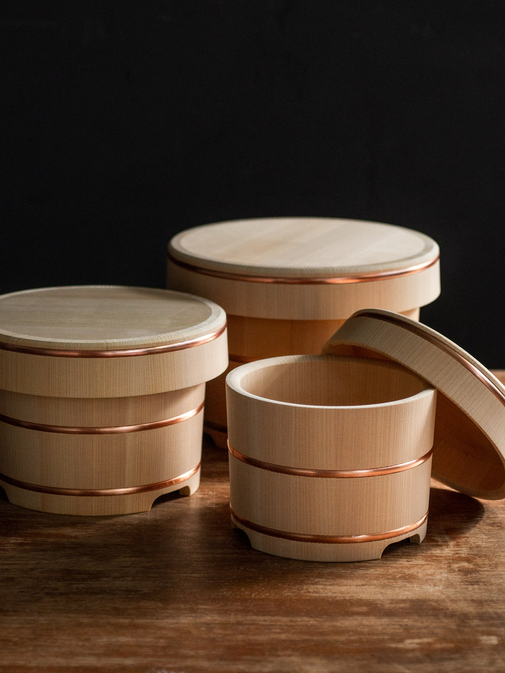 Kiso Sawara Ohitsu Rice Chest