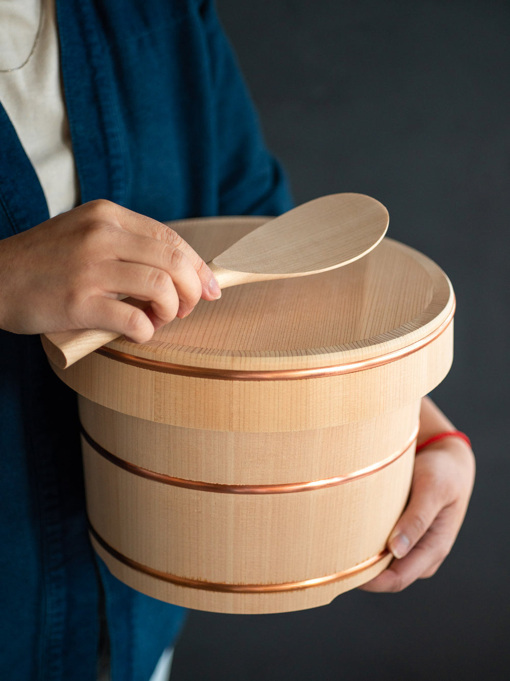 Kiso Sawara Ohitsu Rice Chest