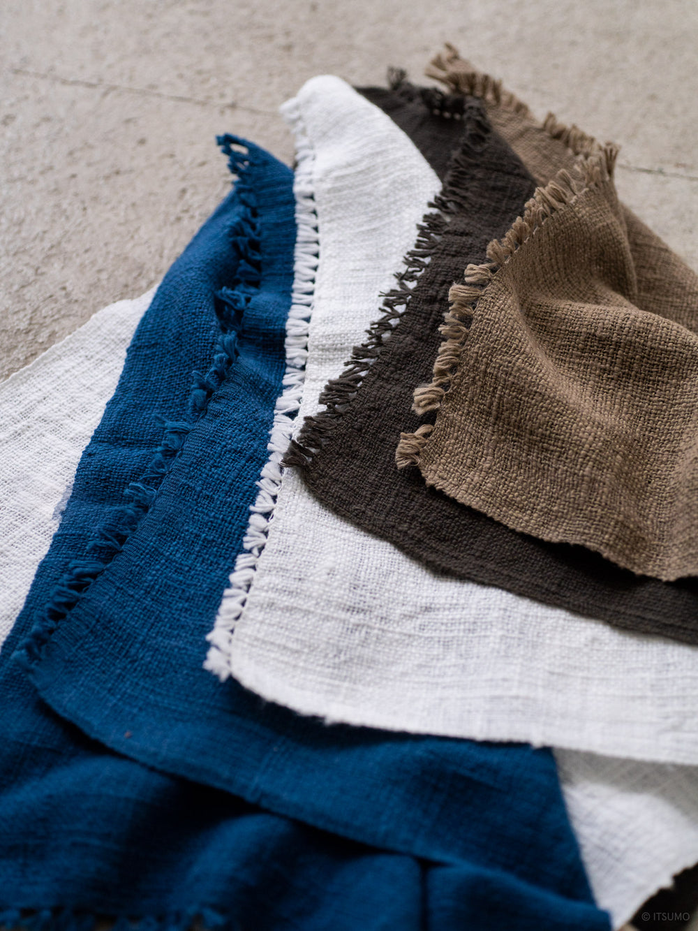 Handwoven Cotton Hand Towel – Dark Brown