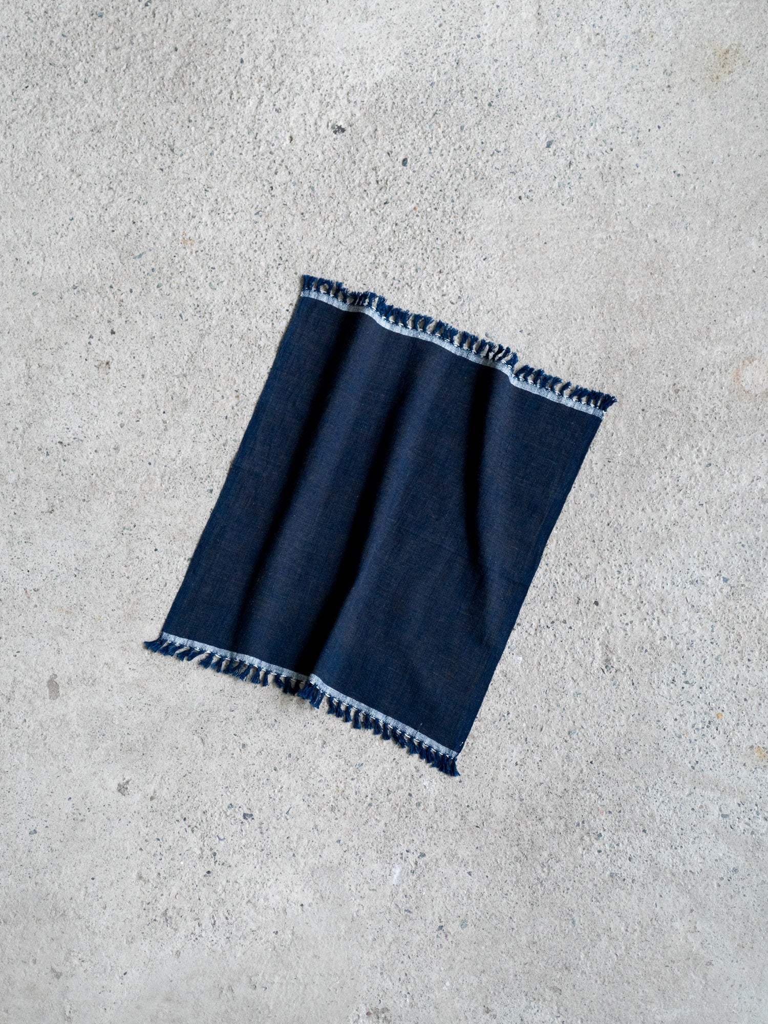 Khadi Cotton Hand Towel – Indigo