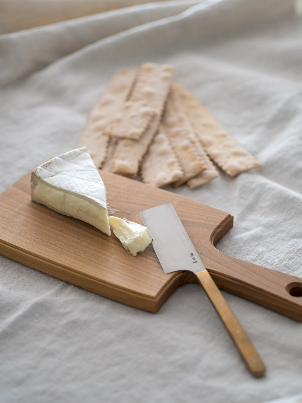 Cheese Knife made of Brass. Handmade by Lue Brass Japan.
