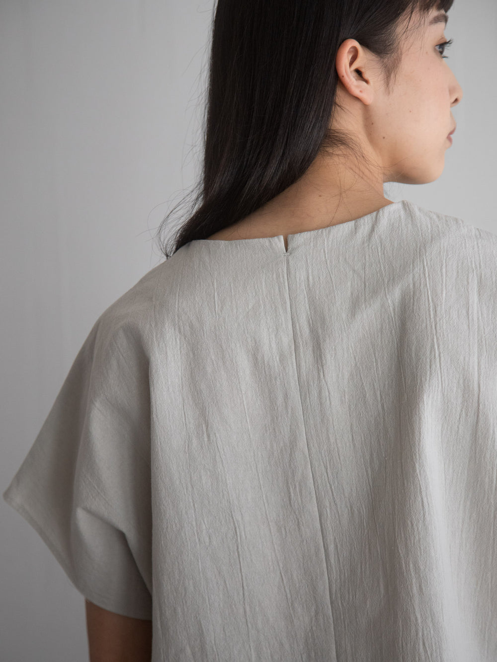 Cotton Flax Poplin Folk Top