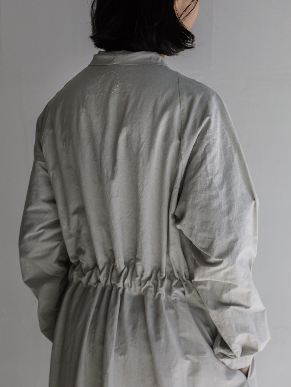 Cotton Linen Weather Cloth Haori Coat - Silver Quartz