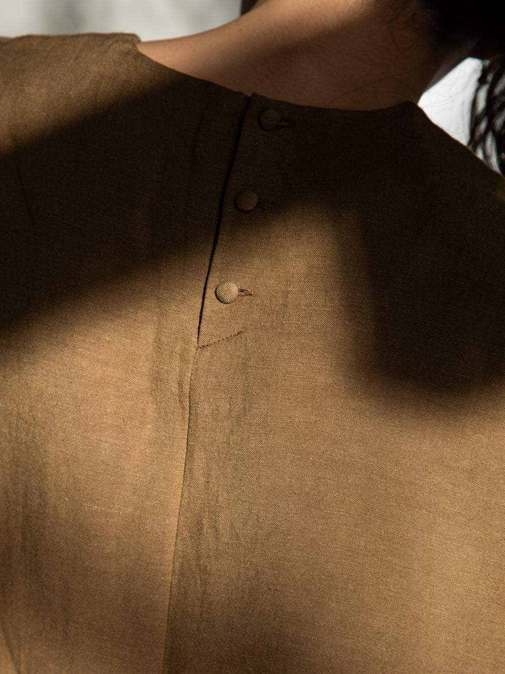 Old Linen Dolman Sleeve Top