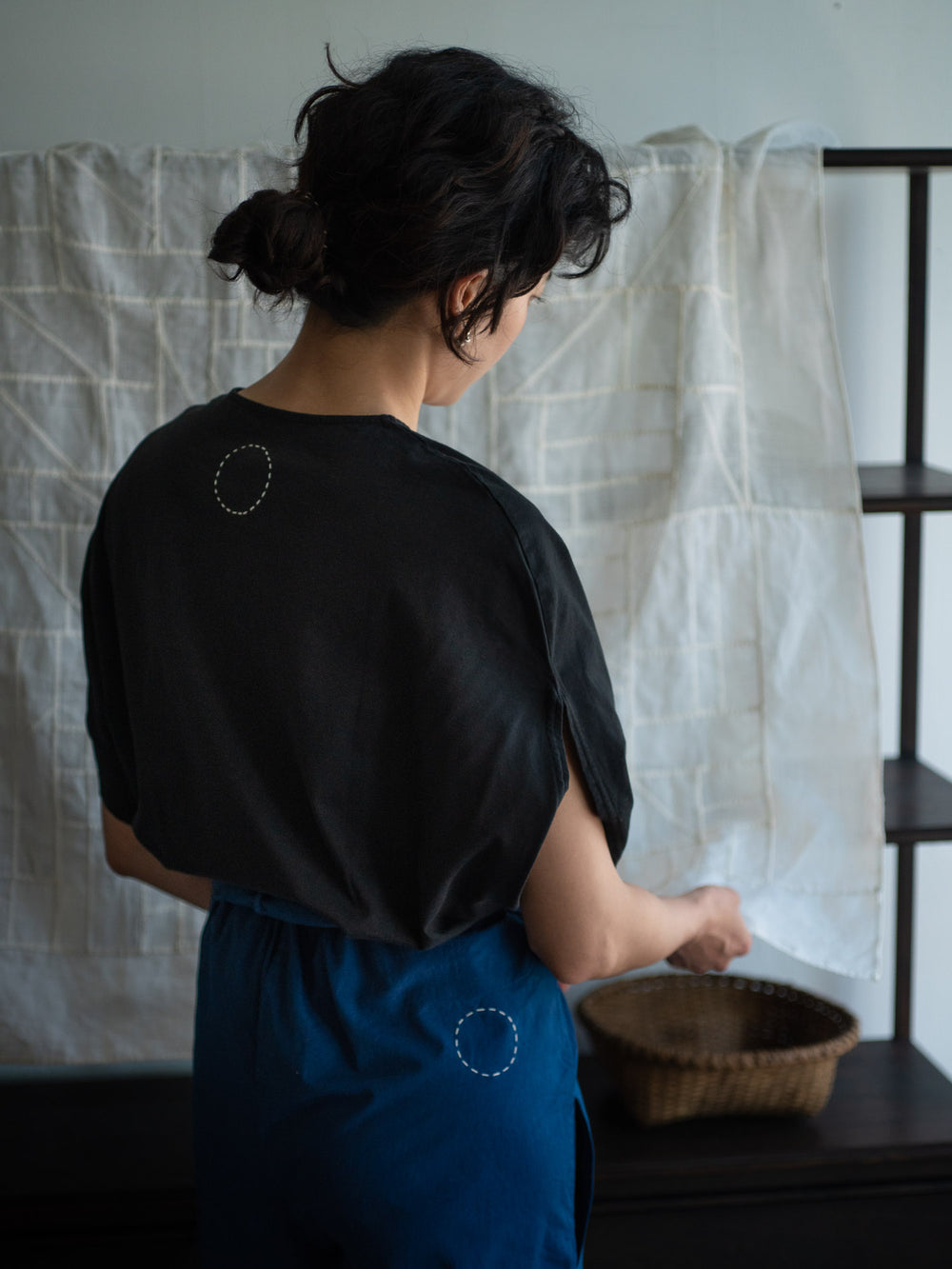 Organic Cotton Circle T-shirts - Black