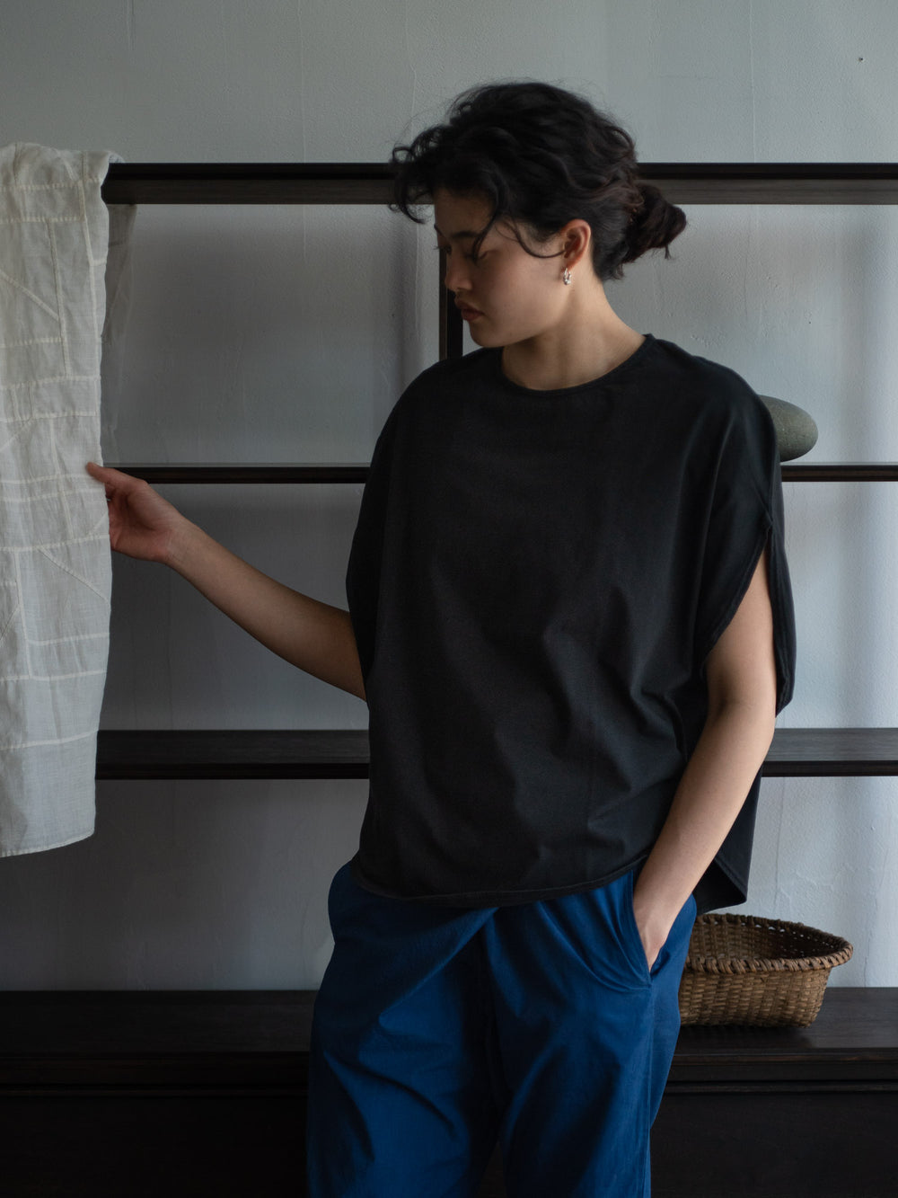 Organic Cotton Circle T-shirts - Black
