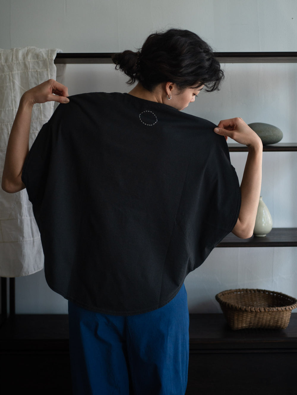 Organic Cotton Circle T-shirts - Black
