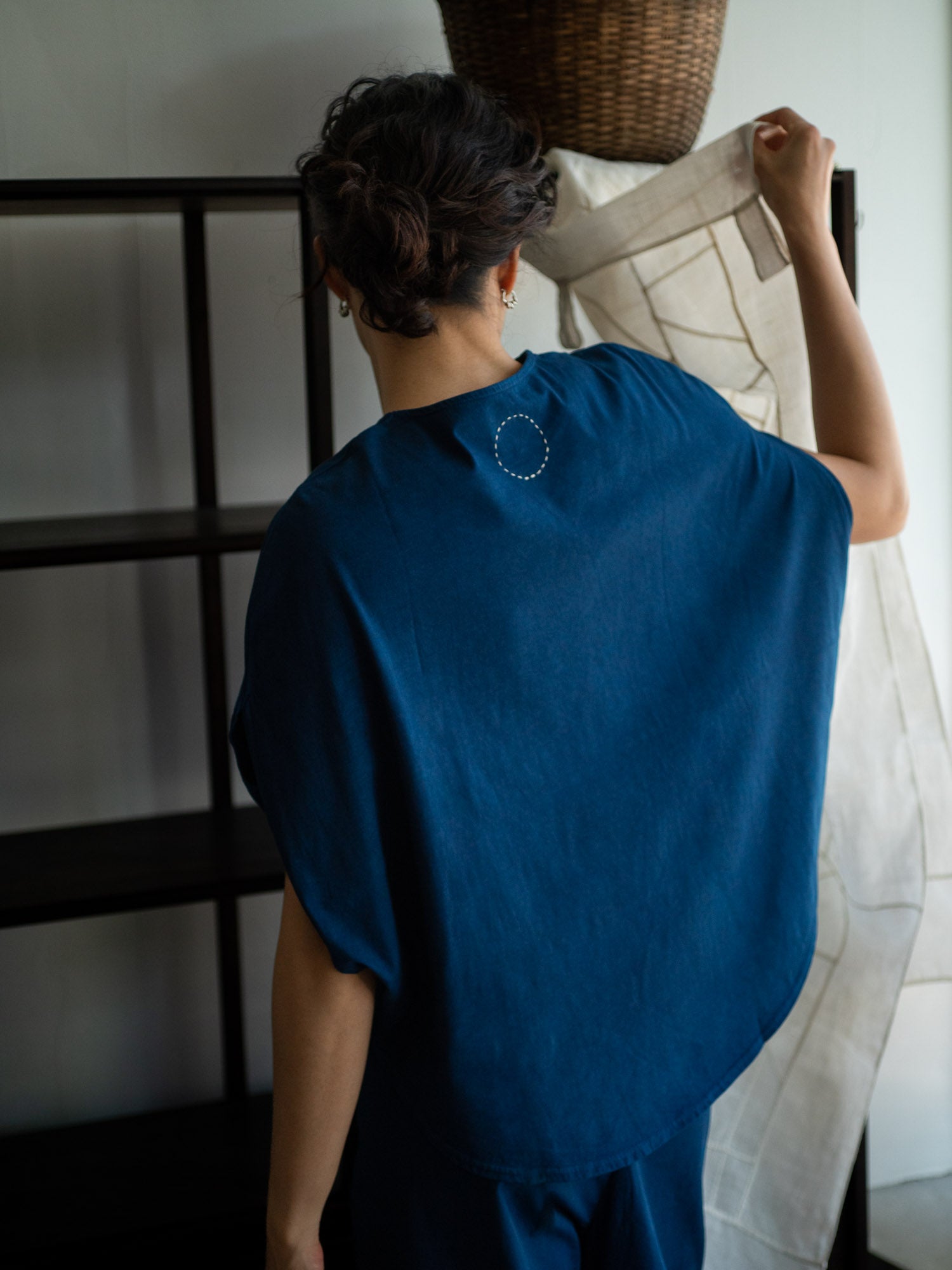 Organic Cotton Circle T-shirts - Ryukyu Indigo