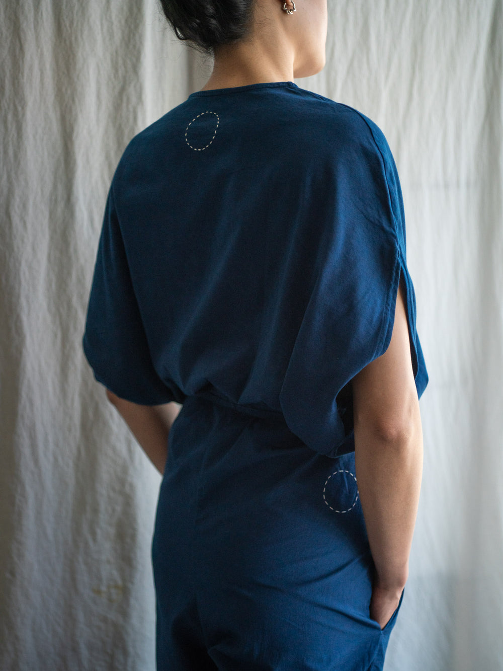 Organic Cotton Circle T-shirts - Ryukyu Indigo