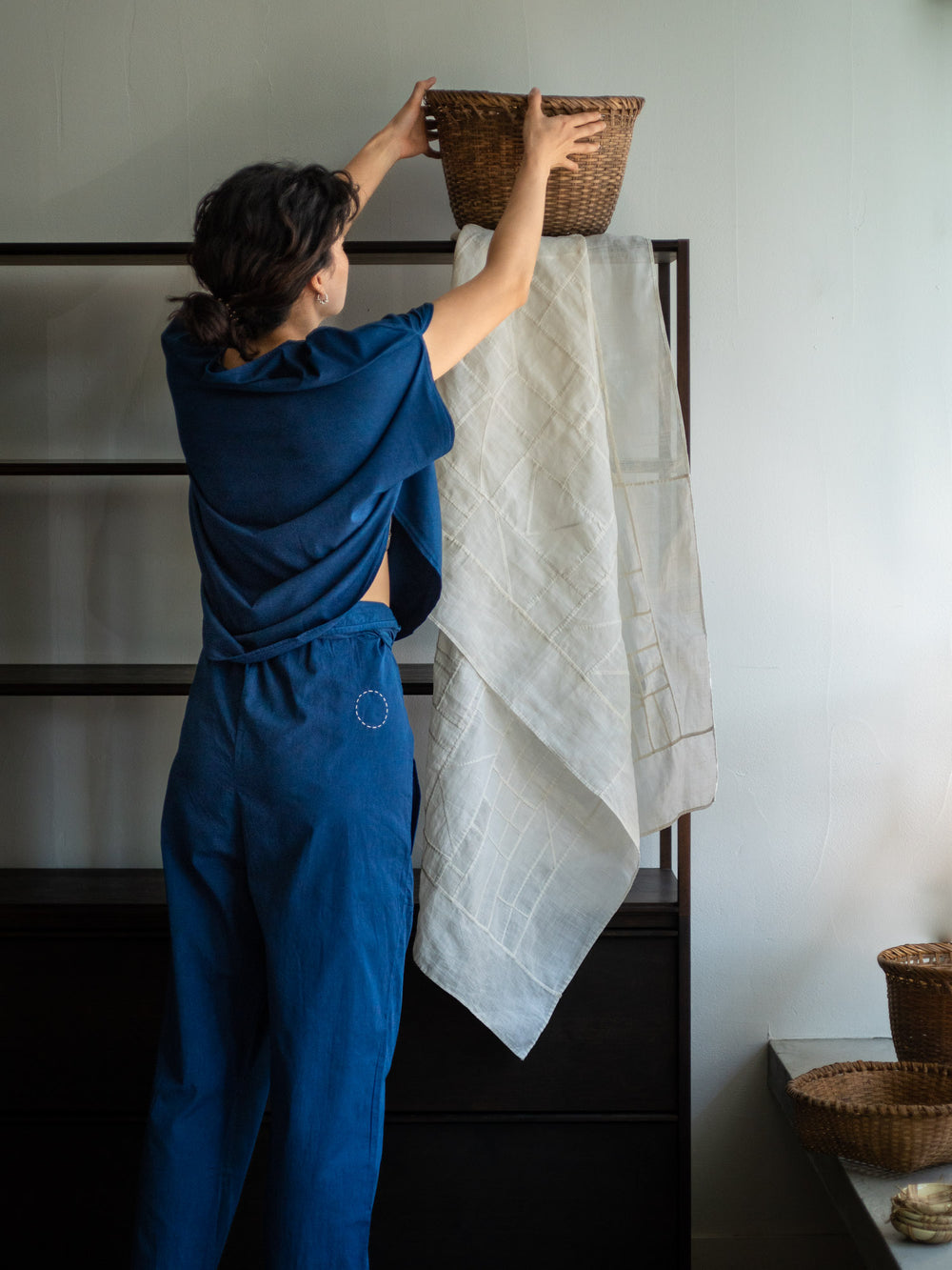 Organic Cotton Circle T-shirts - Ryukyu Indigo