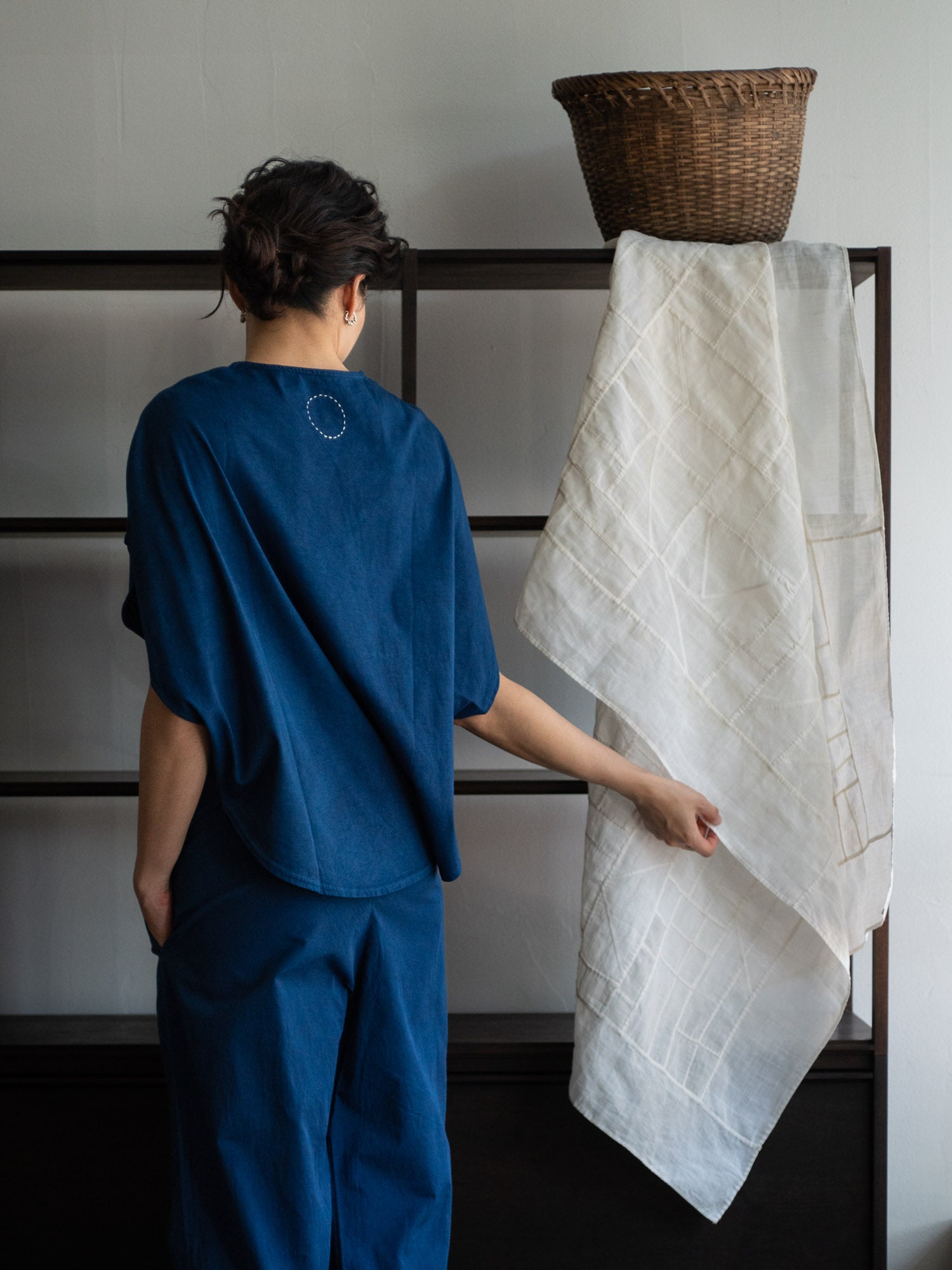 Organic Cotton Circle T-shirts - Ryukyu Indigo