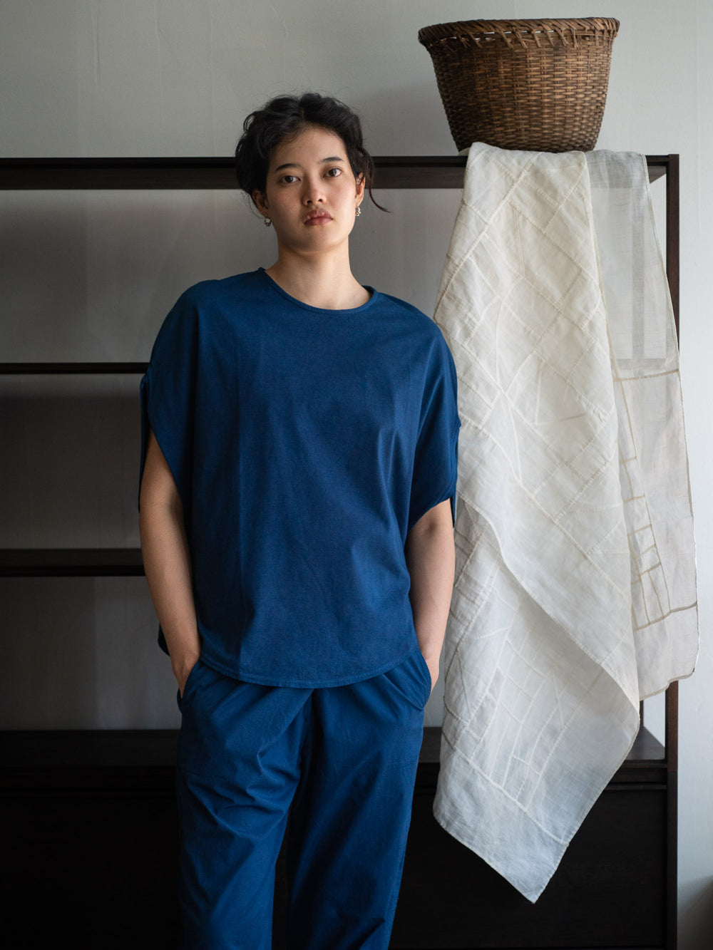 Organic Cotton Circle T-shirts - Ryukyu Indigo