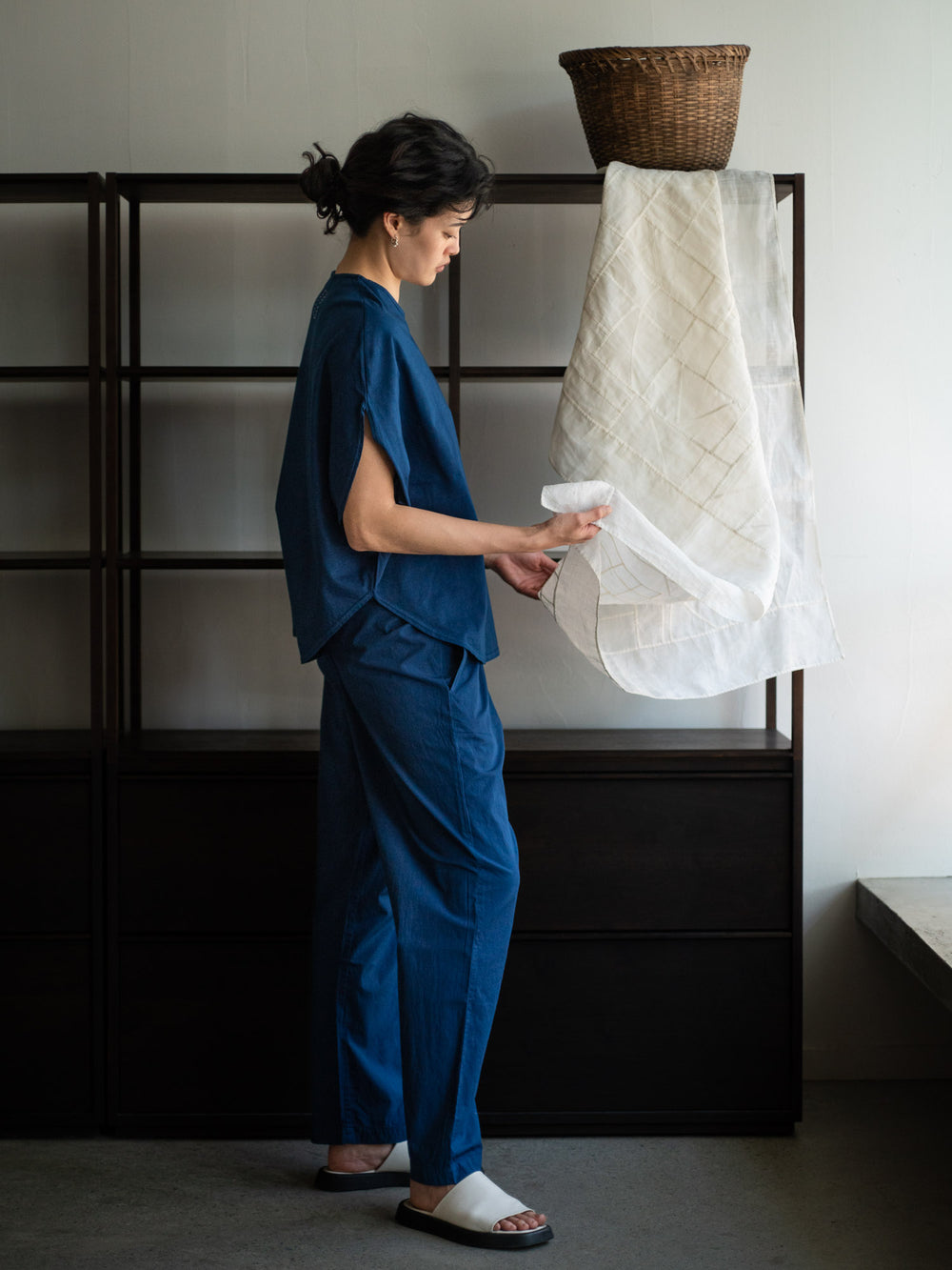 Organic Cotton Circle T-shirts - Ryukyu Indigo