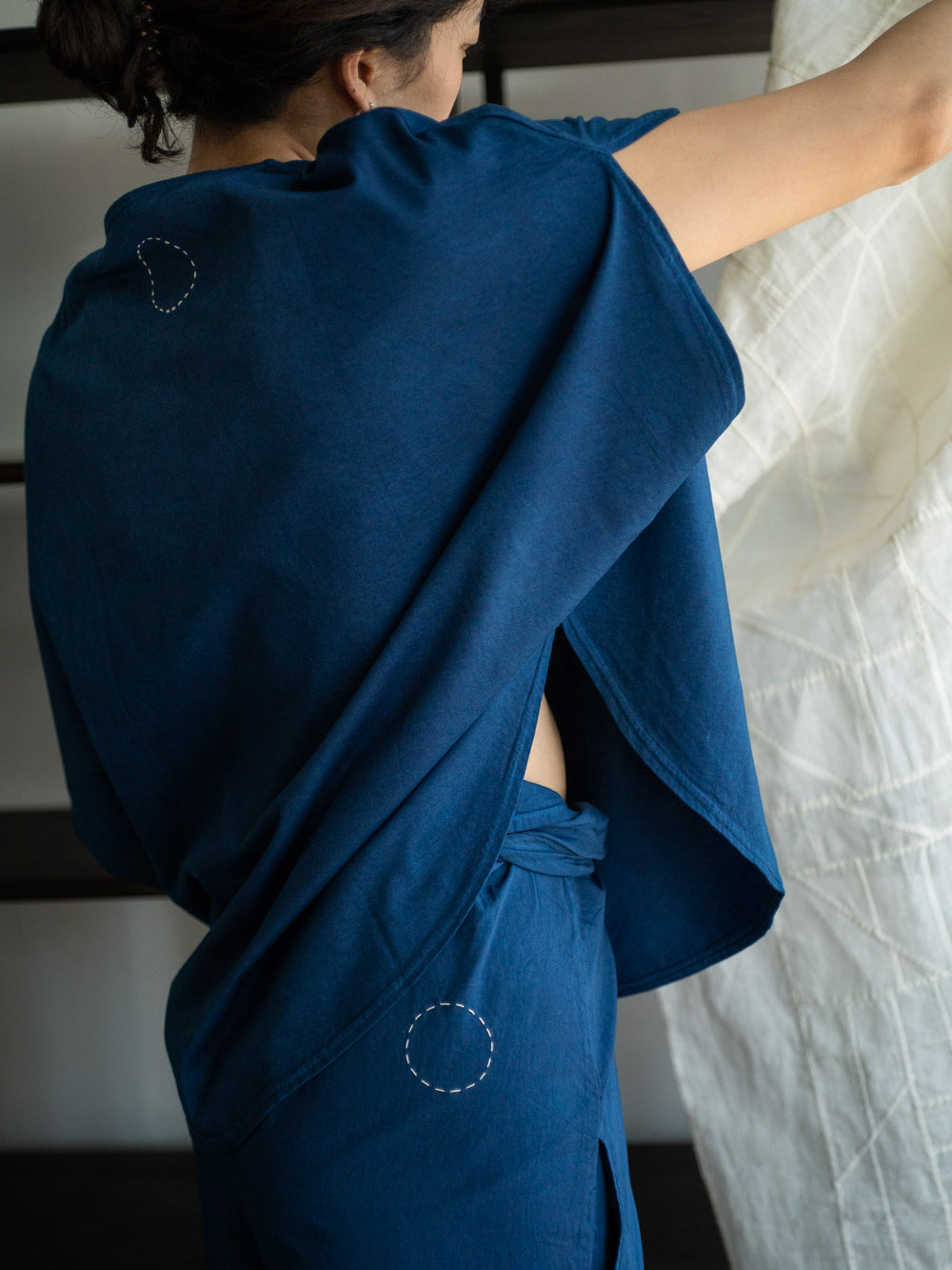 Organic Cotton Circle T-shirts - Ryukyu Indigo