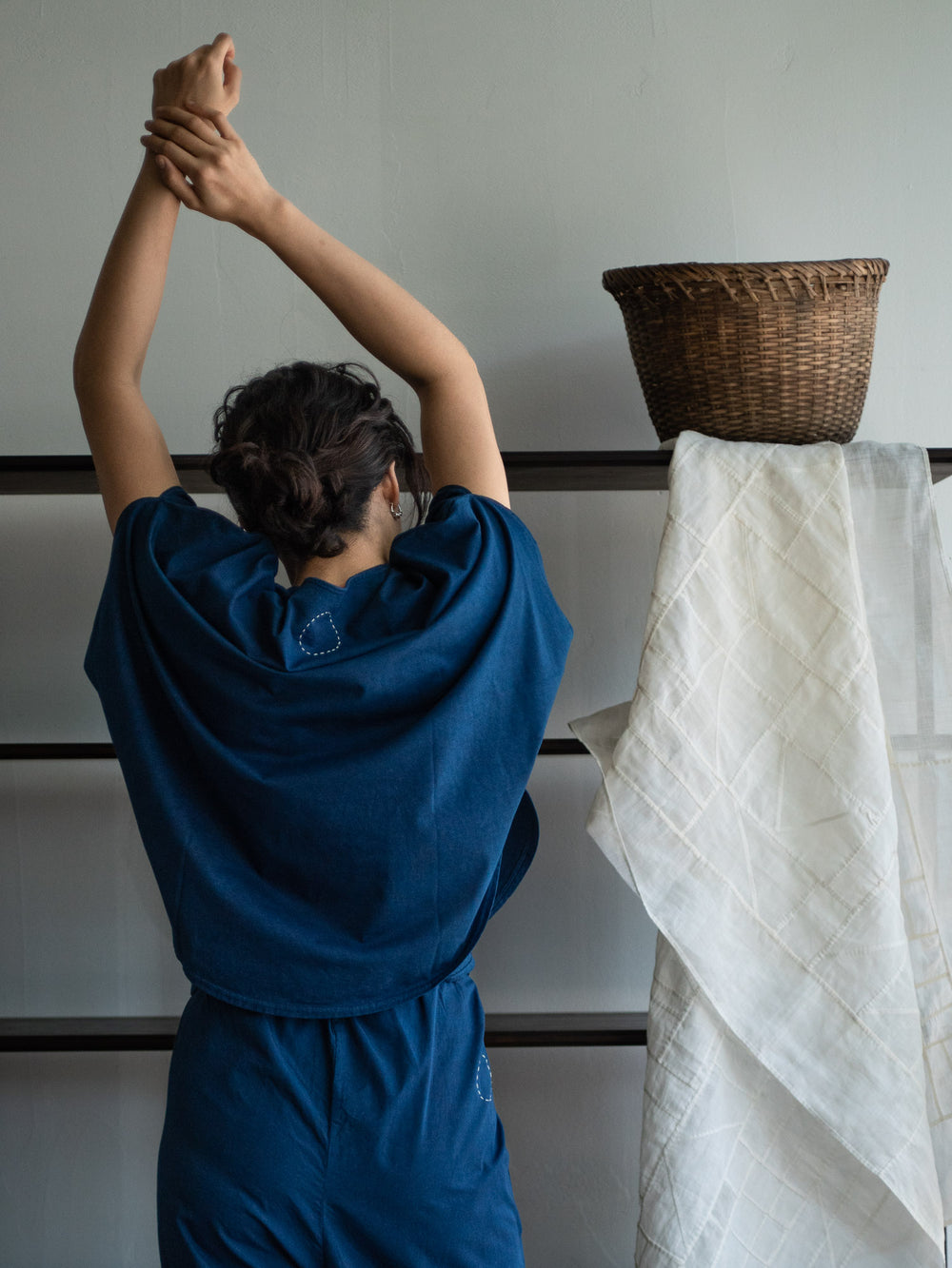 Organic Cotton Circle T-shirts - Ryukyu Indigo