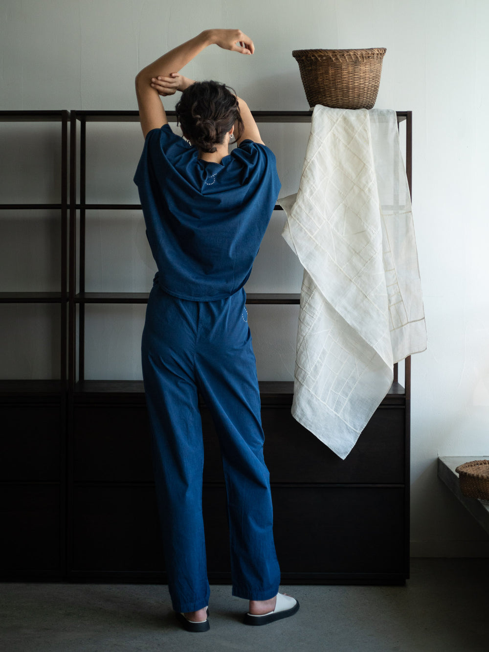 Organic Cotton Circle T-shirts - Ryukyu Indigo