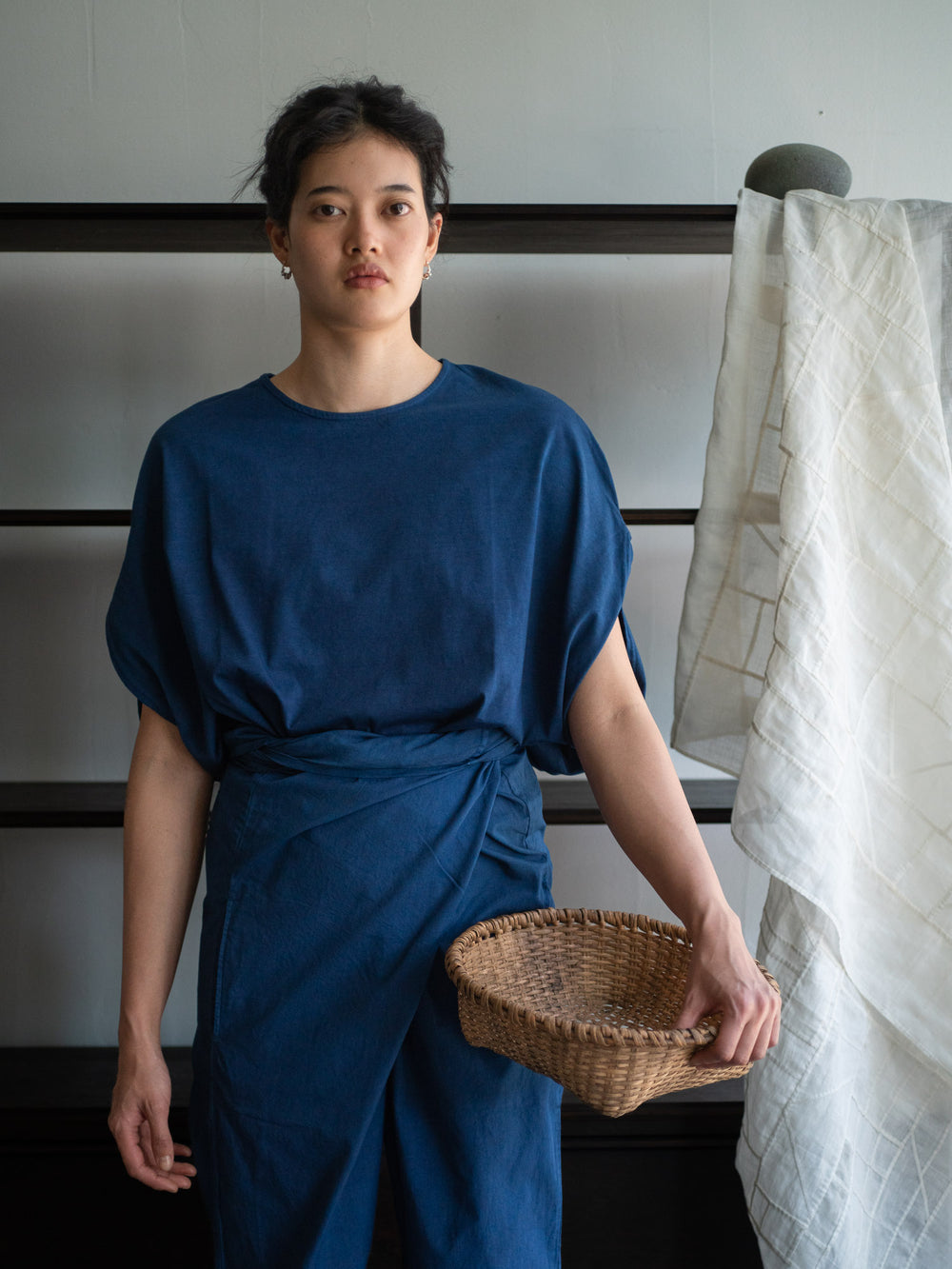 Organic Cotton Circle T-shirts - Ryukyu Indigo