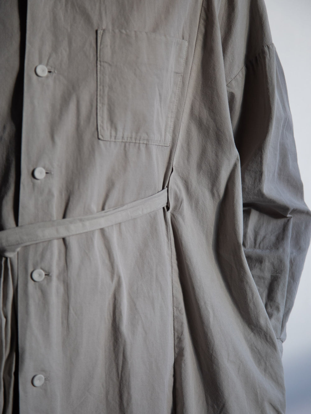 Organic Cotton Shirt Dress - Violet Ash