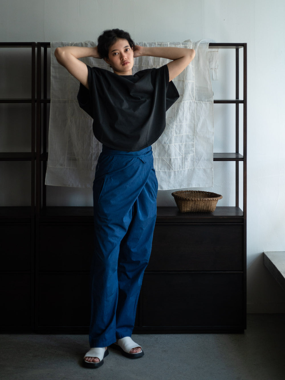 Organic Cotton Wrapped Pants - Ryukyu Indigo