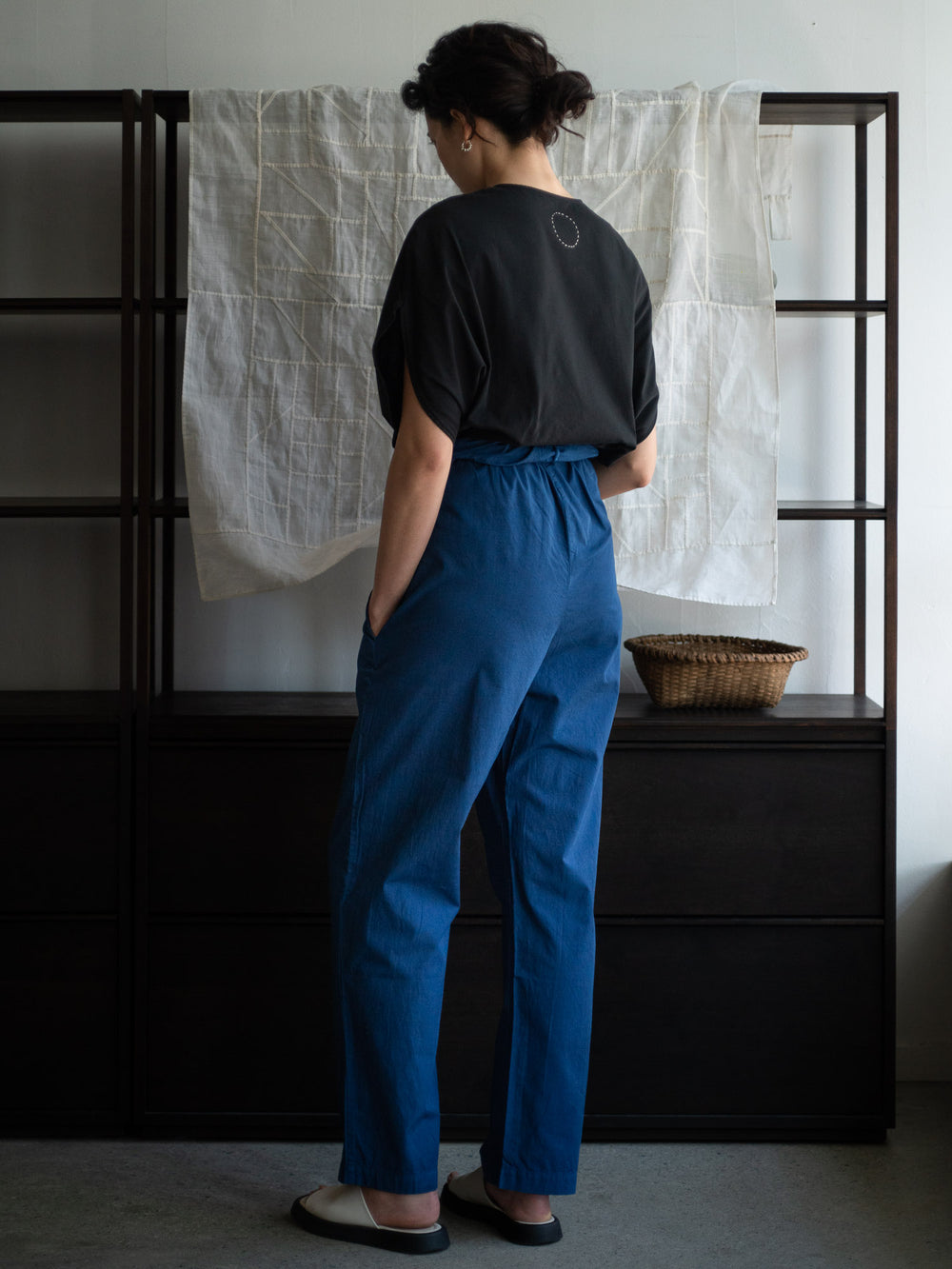 Organic Cotton Wrapped Pants - Ryukyu Indigo