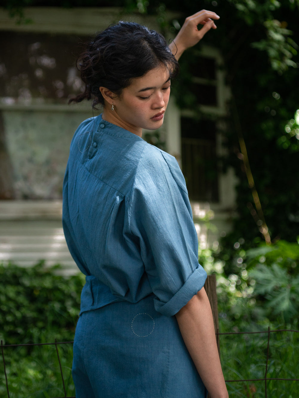 Shangri-La Farmer Shirt - Light Indigo