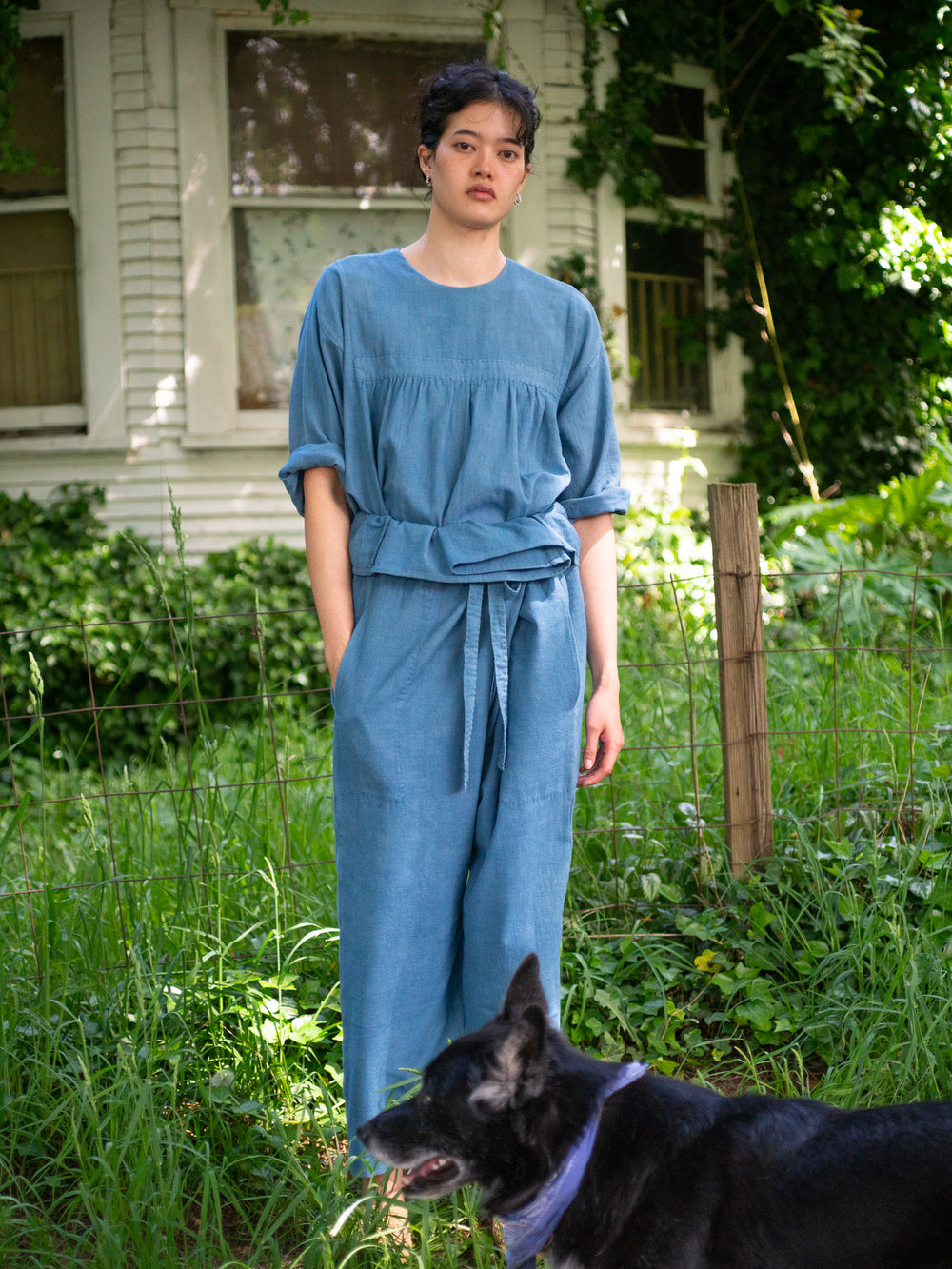 Shangri-La Farmer Shirt - Light Indigo