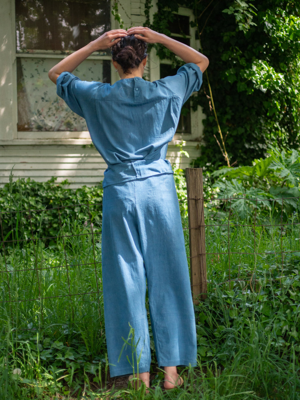 Shangri-La Farmer Shirt - Light Indigo